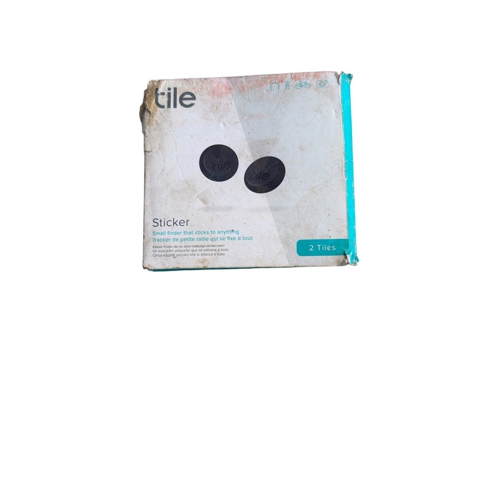 BRAND NEW SEALED - Bluetooth Tracker Tile Sticker 2-Pack Small Adhesive RE-25002
